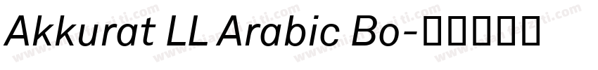 Akkurat LL Arabic Bo字体转换